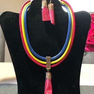 Necklace with bright beautiful colors